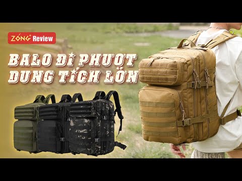 Review Balo du lịch, phượt phong cách quân đội – SUR50 – 3688