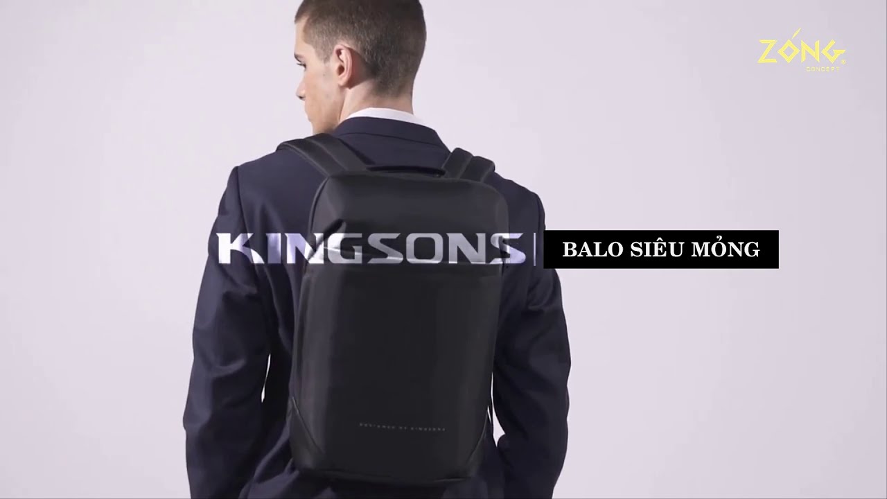 Balo laptop doanh nhân siêu mỏng KINGSONS – ThinPro I
