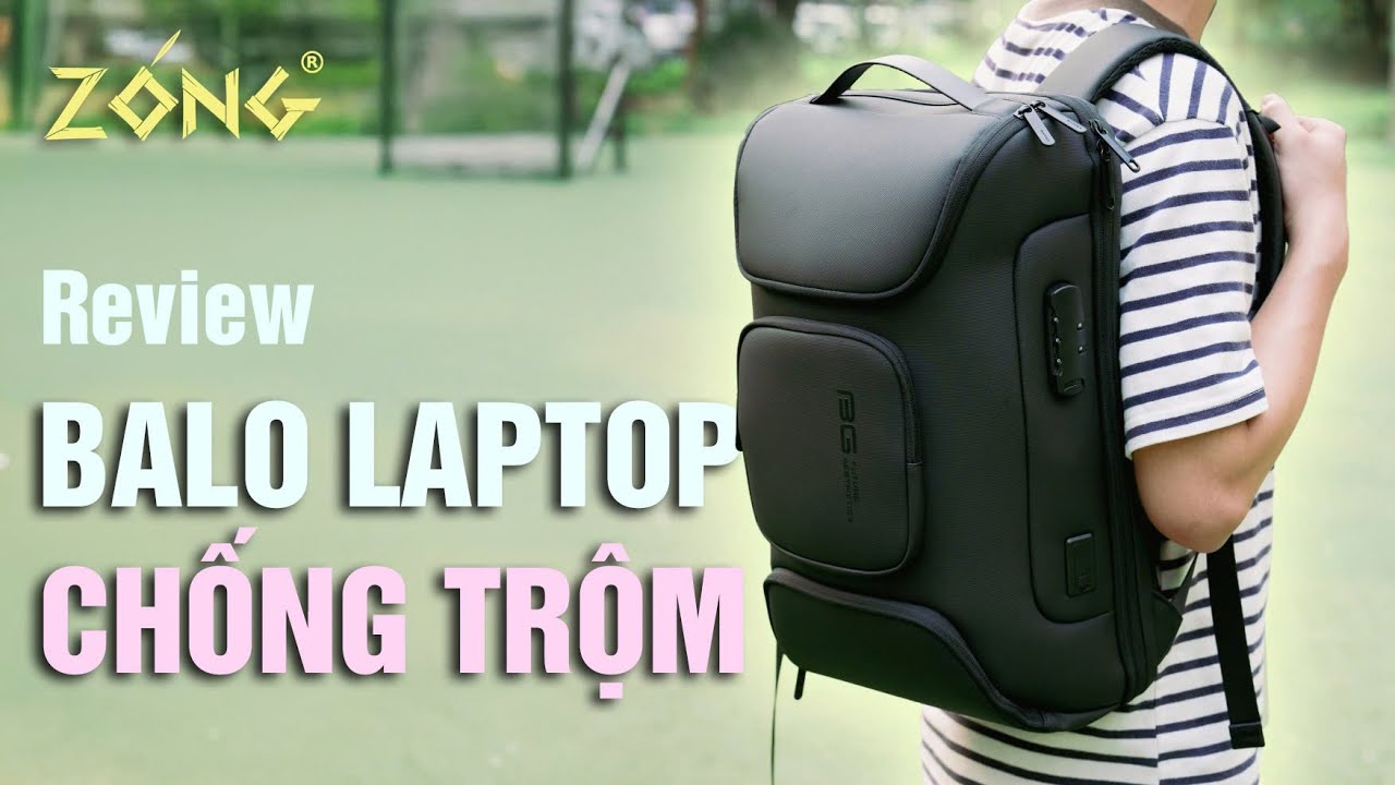 Review Balo Laptop khóa số chống trộm Bange Lockpack