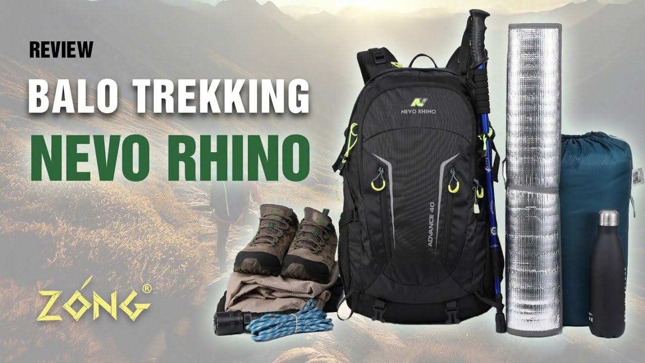 Review Balo du lịch phượt, leo núi đa năng 40 lít – NEVO RHINO 9033