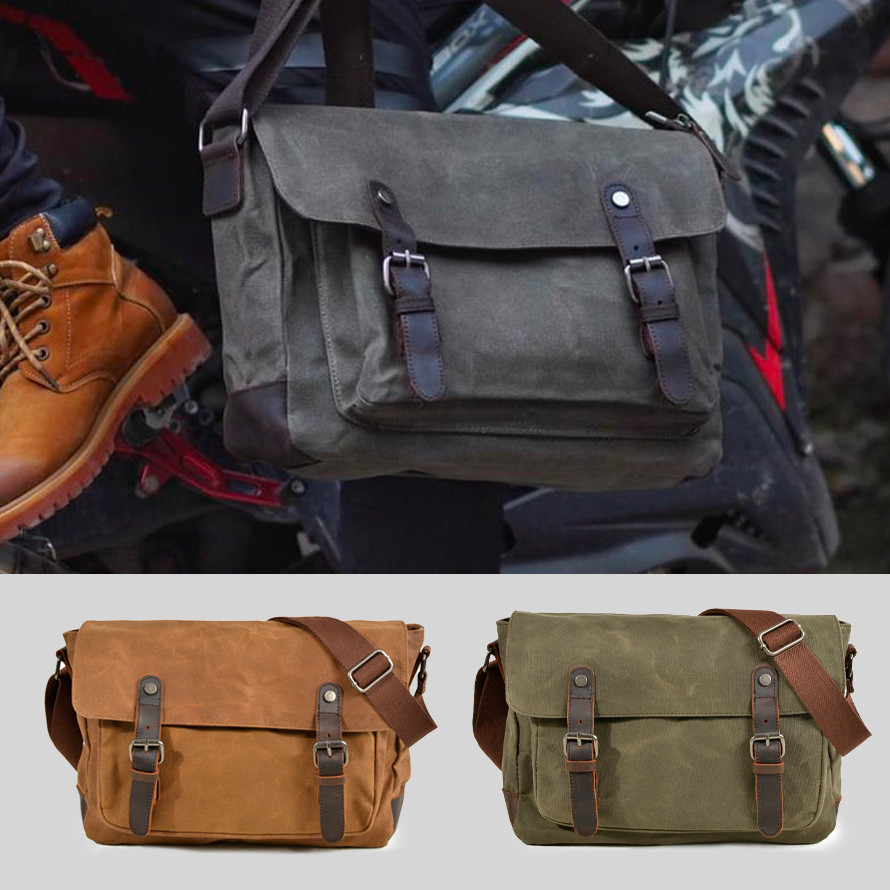 Túi xách vintage vải canvas sáp dầu, da bò sáp – SQUARE V Tui Xach Vintage Vai Canvas Sap Dau Da Bo Sap Square V