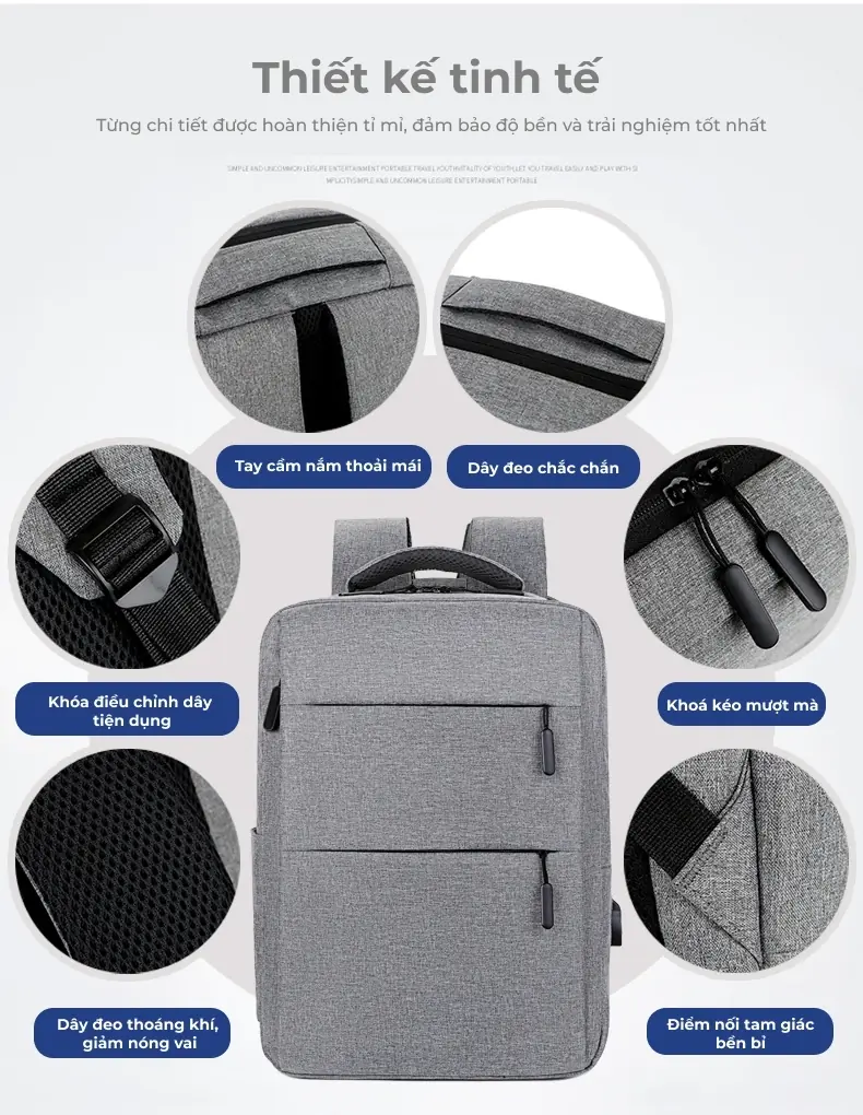 Balo laptop 17 inch giá rẻ in logo theo yêu cầu Frame 108