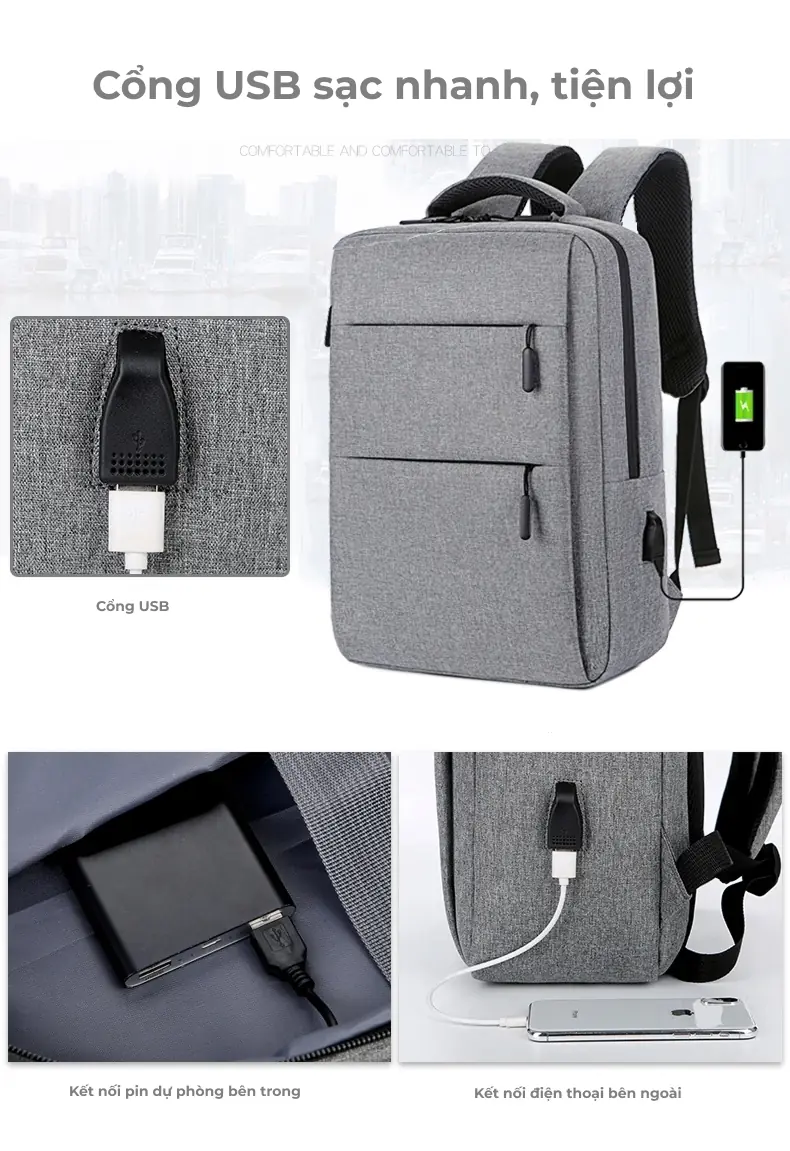 Balo laptop 17 inch giá rẻ in logo theo yêu cầu Frame 109