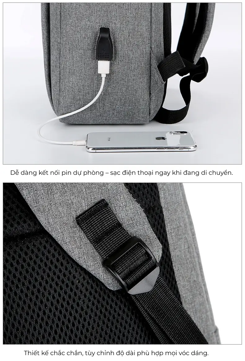 Balo laptop 17 inch giá rẻ in logo theo yêu cầu Frame 126