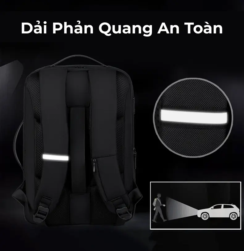 Balo laptop du lịch cao cấp công suất lớn in logo theo yêu cầu Frame 43