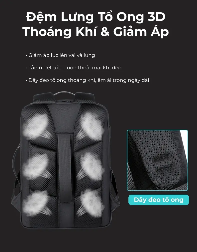 Balo laptop du lịch cao cấp công suất lớn in logo theo yêu cầu Frame 44 1