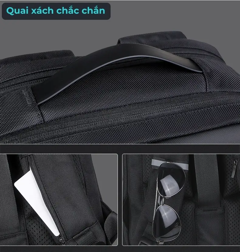 Balo laptop du lịch cao cấp công suất lớn in logo theo yêu cầu Frame 53