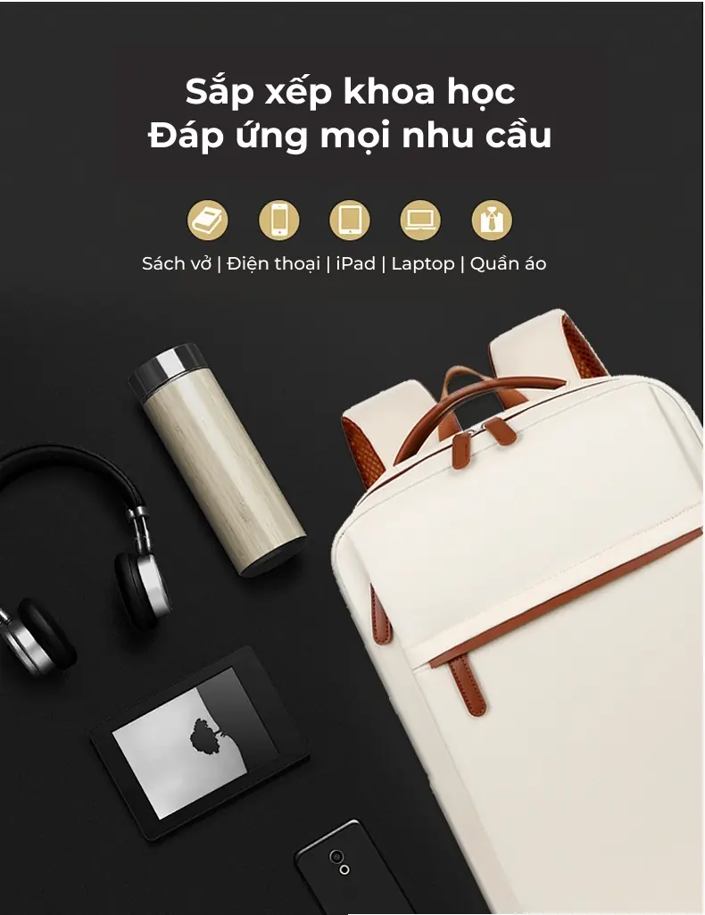 Balo sinh viên in logo theo yêu cầu Frame 70