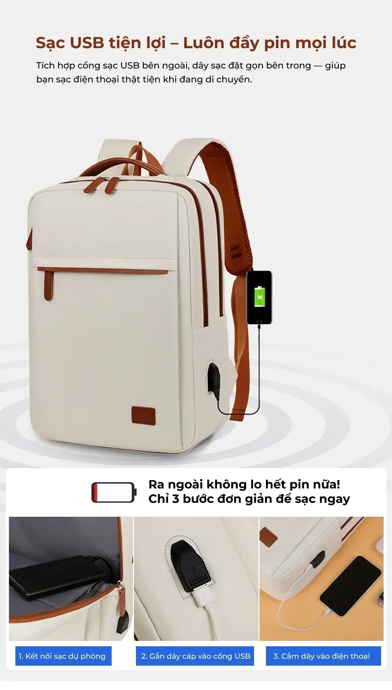 Balo sinh viên in logo theo yêu cầu Frame 75