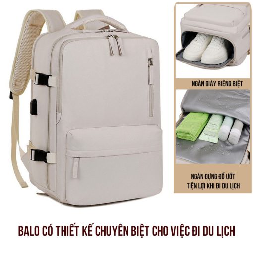 Balo Du Lich Cao Cap In Logo Theo Yeu Cau Hong 5