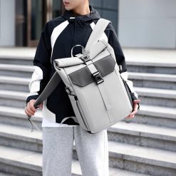 Balo Du Lich Phuot Rolltop In Logo Theo Yeu Cau Mau Trang Nga 5