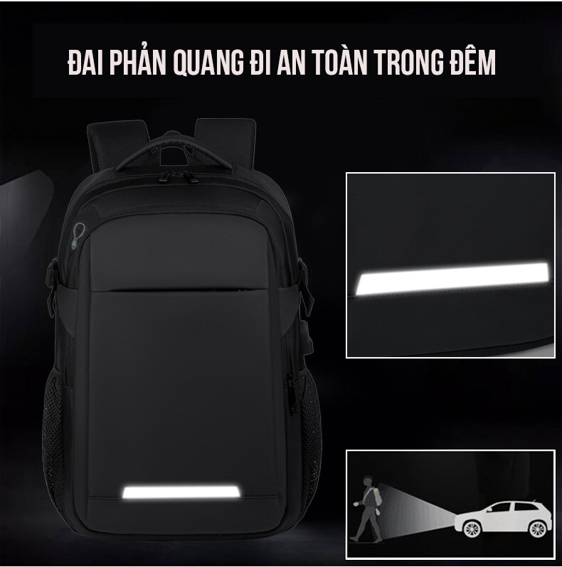 Balo laptop chống trầy xước 15.6 inch, có cổng sạc USB thông minh - ZBL2300 Balo Laptop Chống Trầy Xước 15.6 Inch, Có Cổng Sạc Usb Thông Minh Zbl2300 (11)