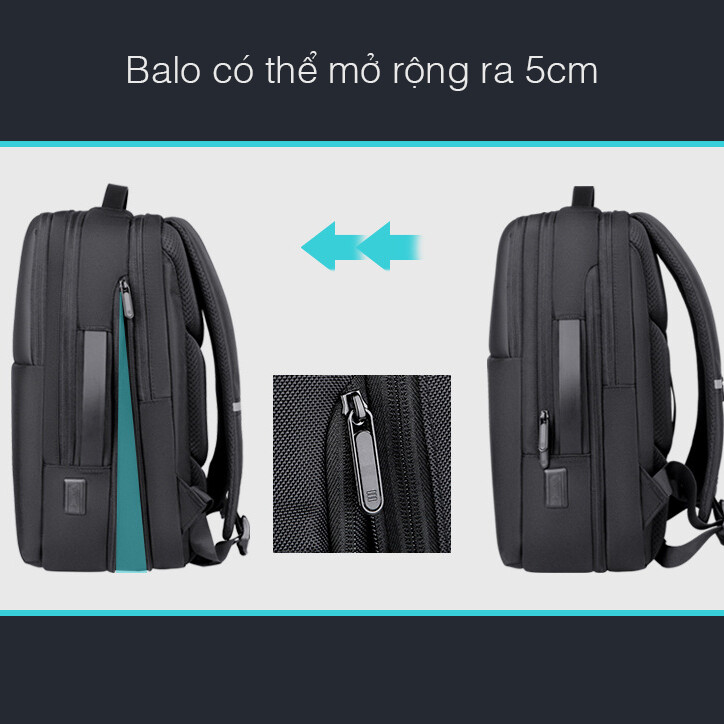 Balo laptop du lịch 15,6 icnh, mở rộng kích thước, cổng sạc Usb tiện lợi Balo Laptop Du Lich 156 Icnh Mo Rong Kich Thuoc Cong Sac Usb Tien Loi (16)