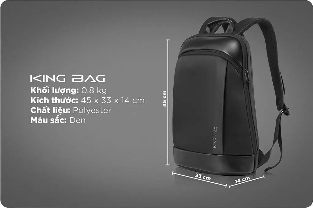 Balo laptop công sở cao cấp 13 - 14 inch - KINGBAG KRATOS balo laptop cong so cao cap 13 14 inch kingbag kratos 4