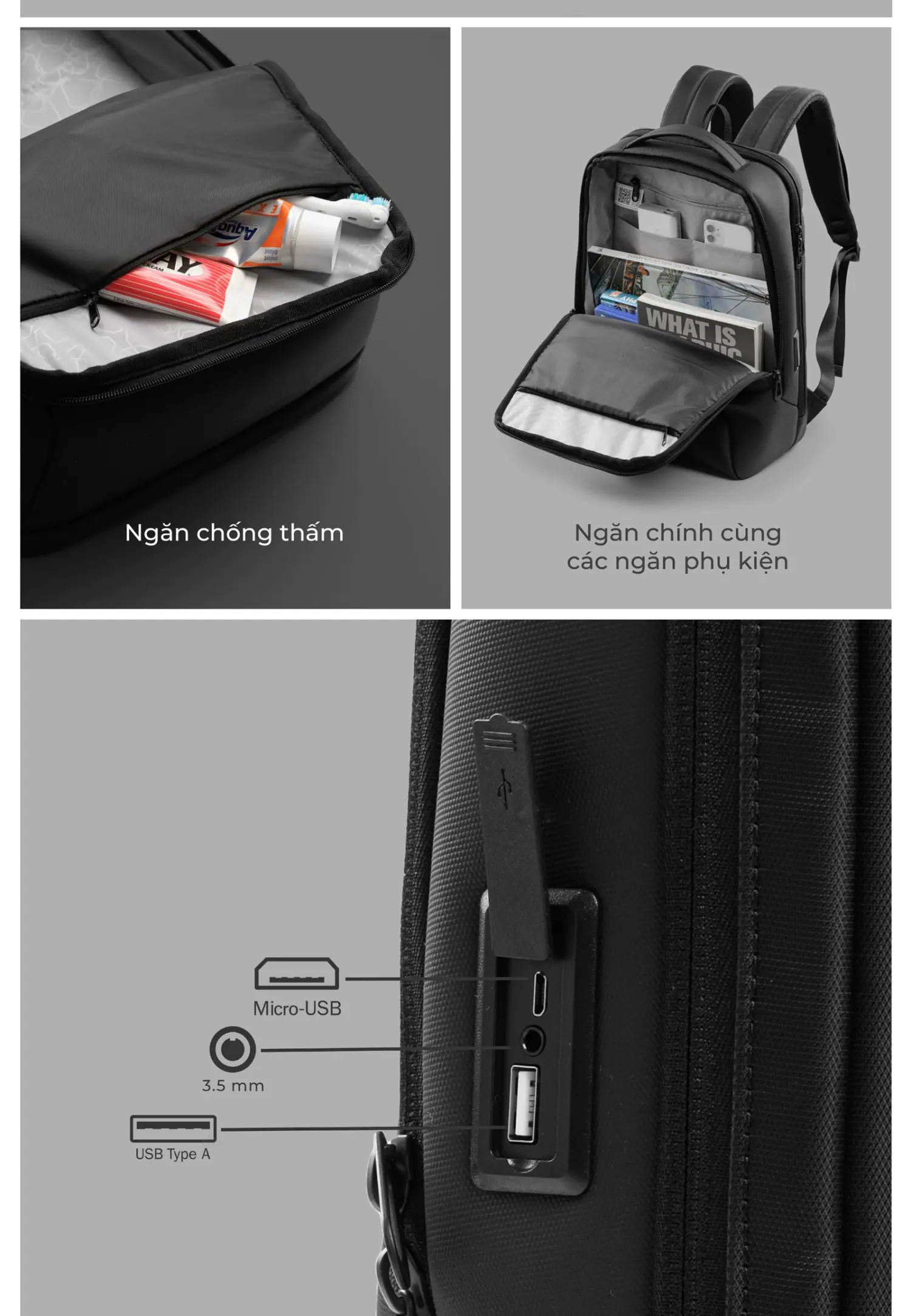 Balo laptop công sở cao cấp 2 ngăn độc lập 15.6 inch – KINGBAG APOLLO balo laptop cong so cao cap 2 ngan doc lap 156 inch kingbag apollo 12
