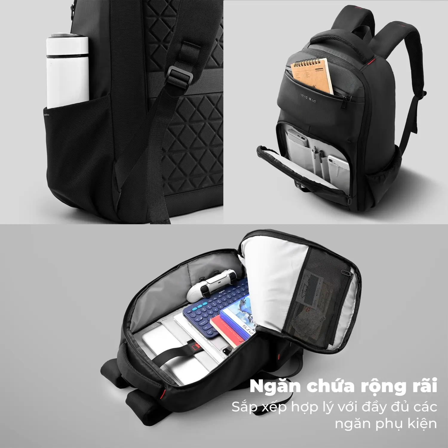 Balo laptop du lịch cao cấp - Kingbag Ponos balo laptop du lich cao cap kingbag ponos 11