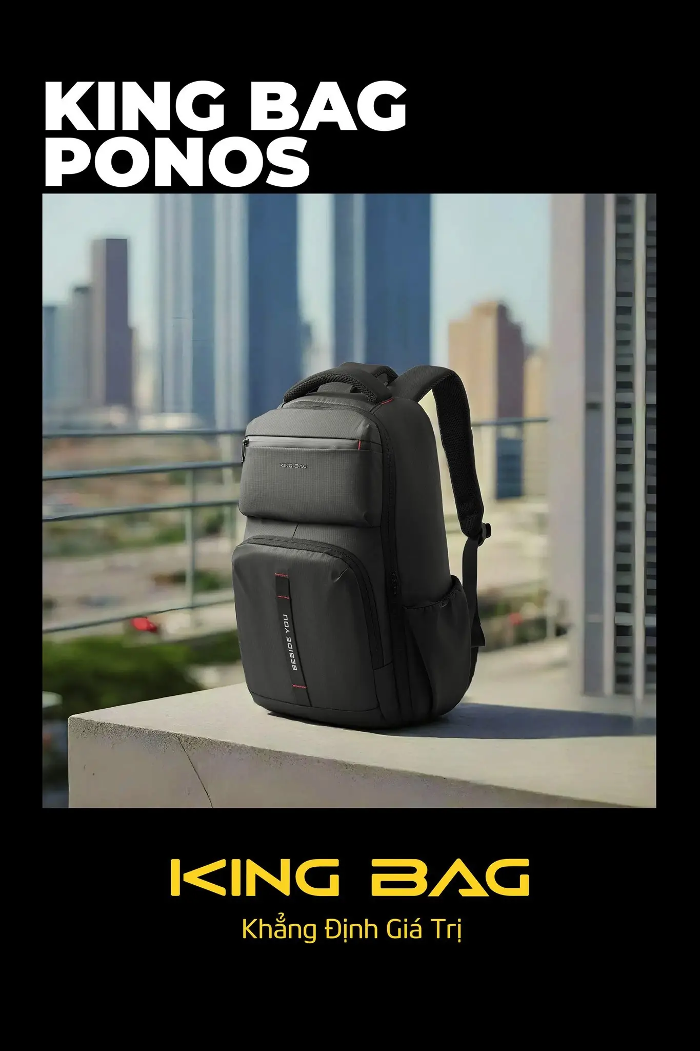 Balo laptop du lịch cao cấp - Kingbag Ponos balo laptop du lich cao cap kingbag ponos 15