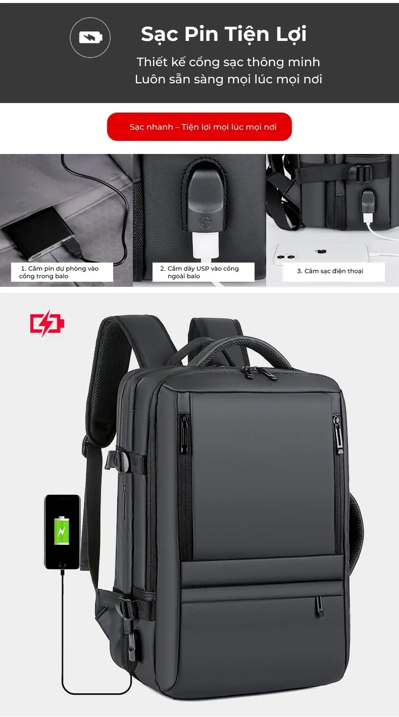 Balo công sở mở rộng dung tích in logo theo yêu cầu balo cong so mo rong dung tich in logo theo yeu cau 21