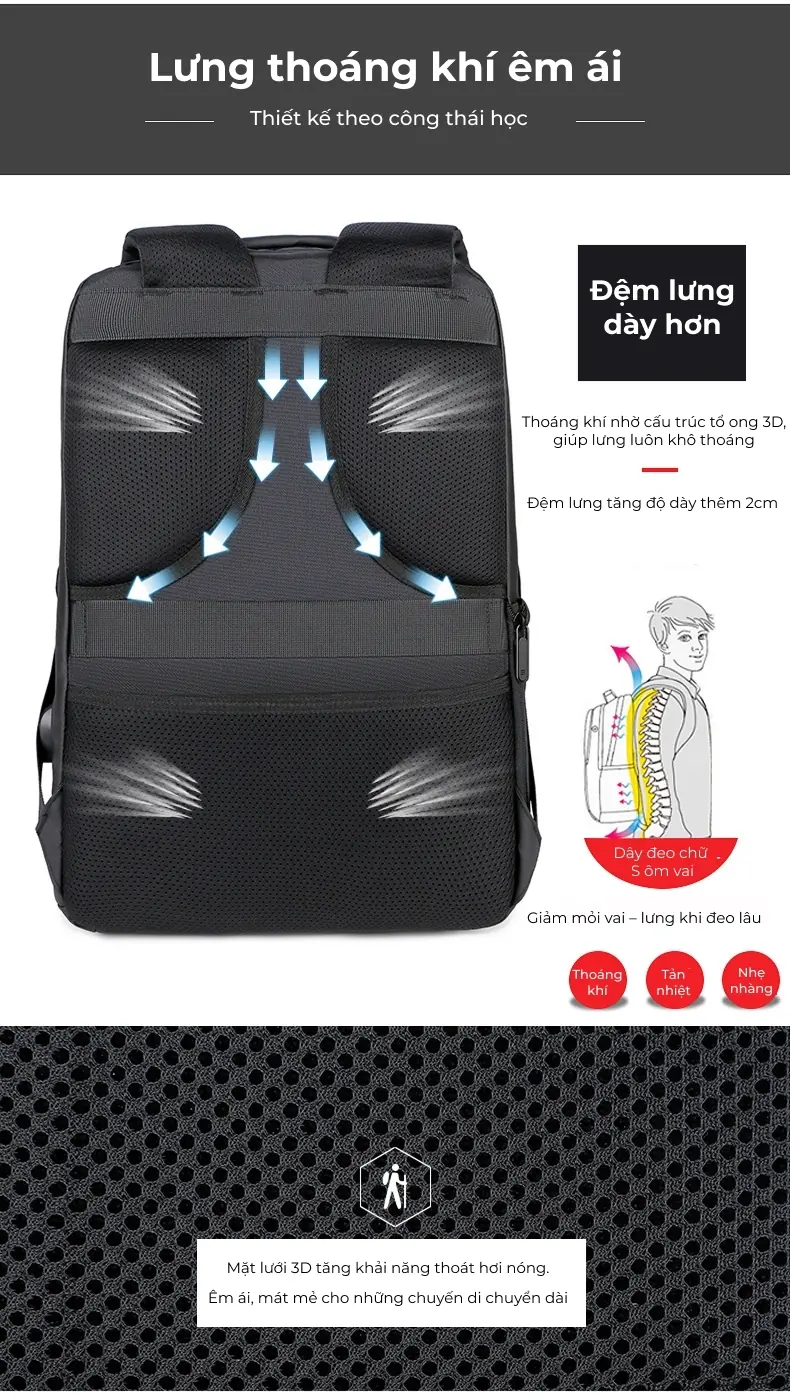 Balo công sở mở rộng dung tích in logo theo yêu cầu balo cong so mo rong dung tich in logo theo yeu cau 24