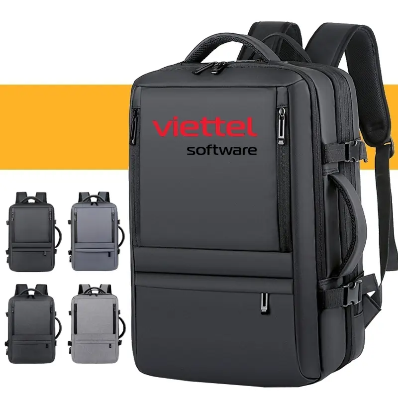 Balo công sở mở rộng dung tích in logo theo yêu cầu Balo công sở mở rộng dung tích in logo theo yêu cầu