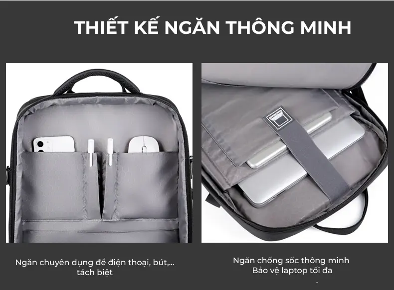 Balo công sở mở rộng dung tích in logo theo yêu cầu balo cong so mo rong dung tich in logo theo yeu cau 4