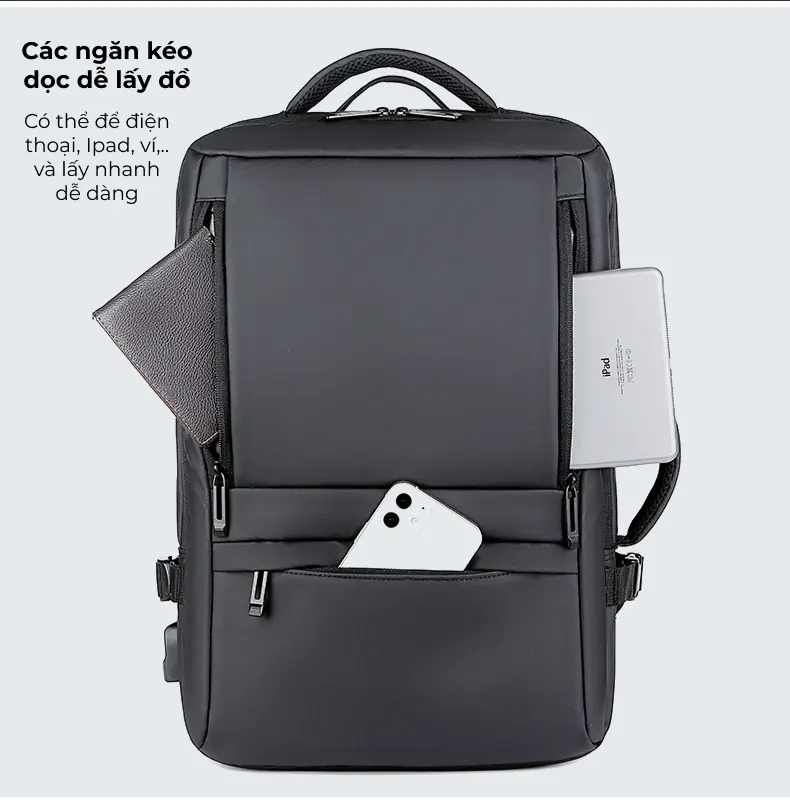 Balo công sở mở rộng dung tích in logo theo yêu cầu balo cong so mo rong dung tich in logo theo yeu cau 5