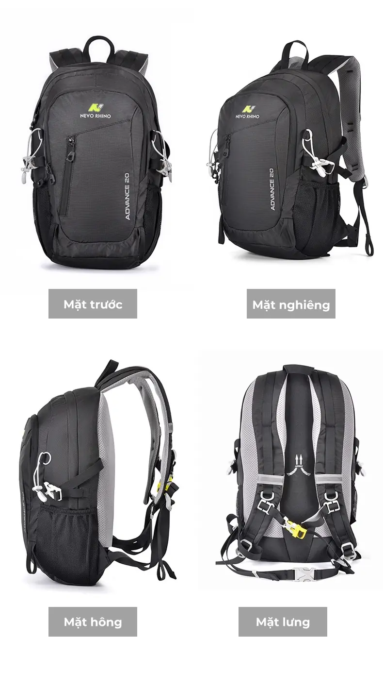 Balo thể thao, phượt, leo núi chống thấm nước – 20 lít – NEVO RHINO 5165 balo the thao phuot leo nui chong tham nuoc 20 lit nevo rhino 5165 18