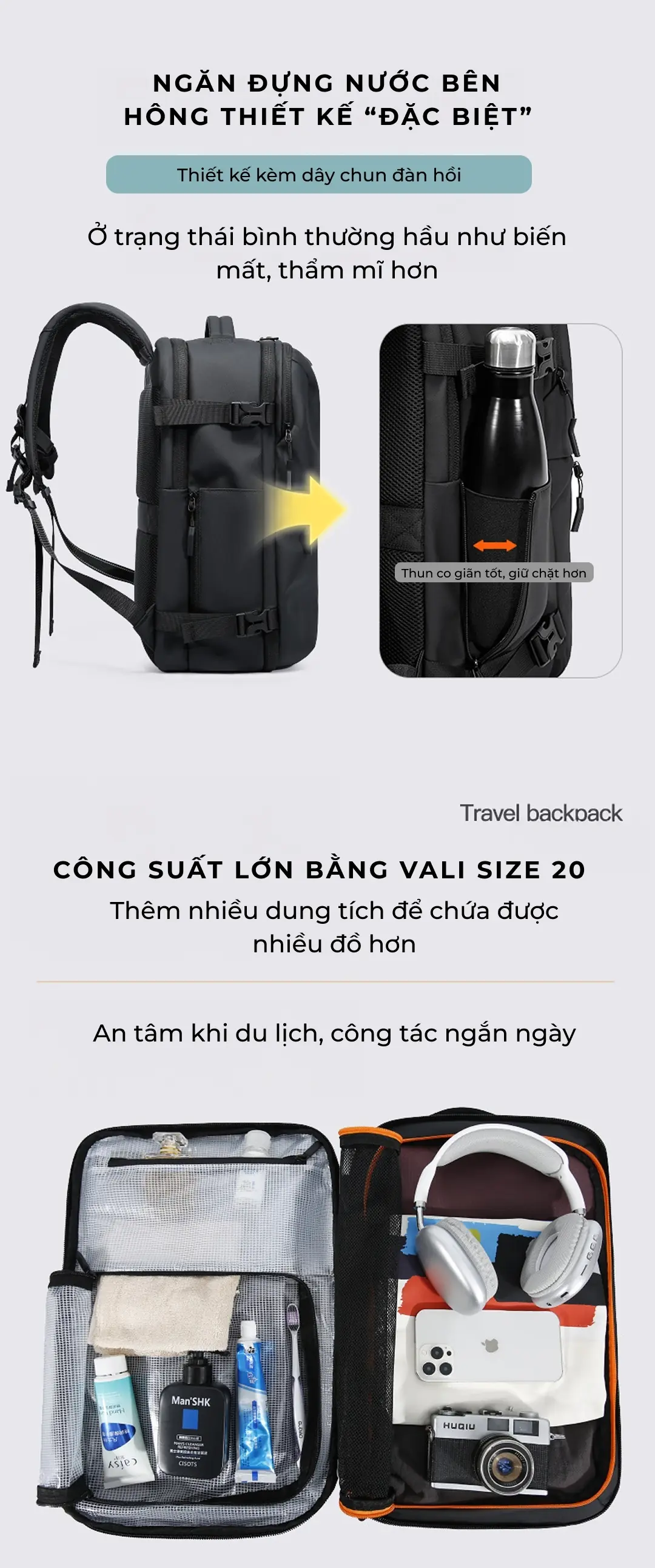 Balo du lịch mới có khóa số mới BANGE 7875 balo du lich moi co khoa so moi bange 7875 12