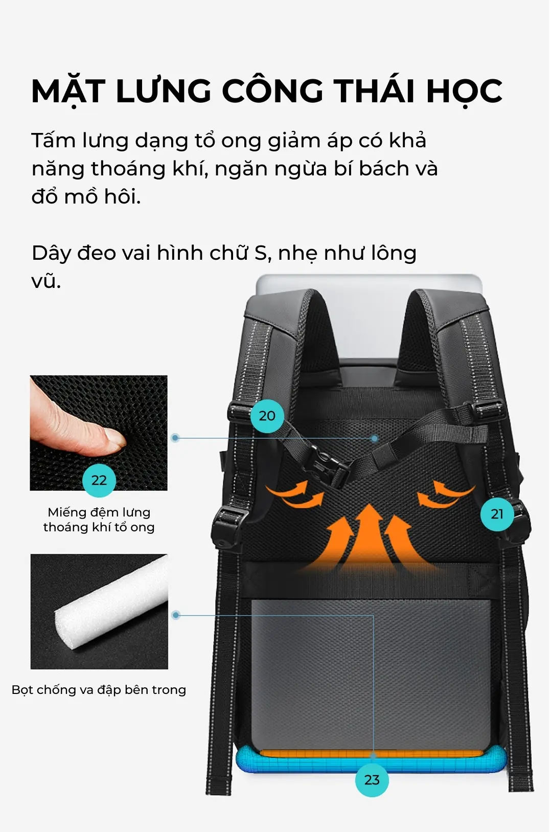 Balo du lịch mới có khóa số mới BANGE 7875 balo du lich moi co khoa so moi bange 7875 16