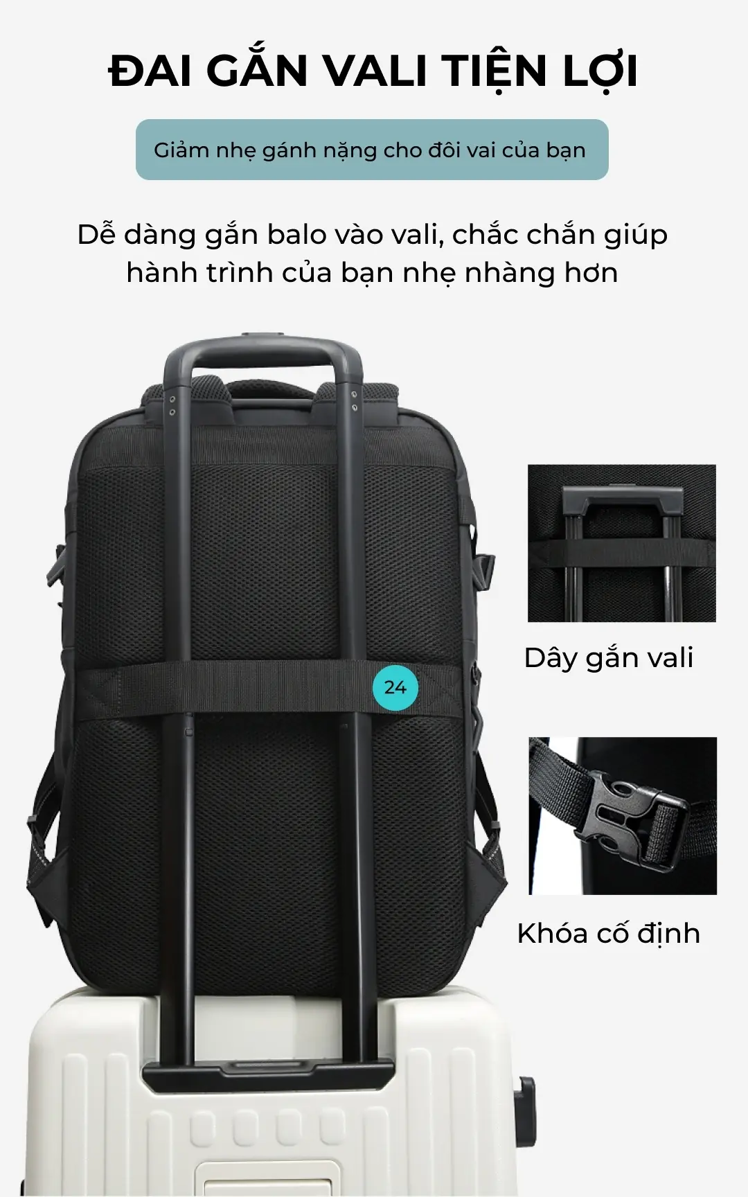 Balo du lịch mới có khóa số mới BANGE 7875 balo du lich moi co khoa so moi bange 7875 17