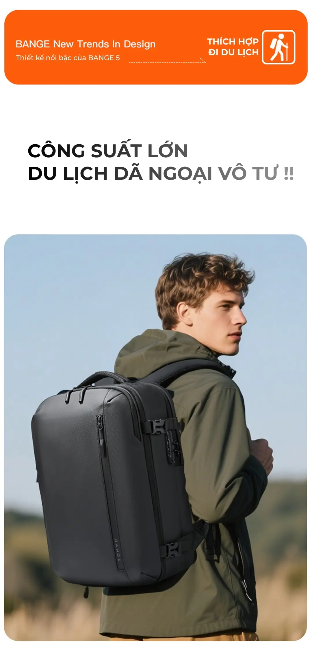 Balo du lịch unisex công suất lớn cao cấp BANGE 7876 balo du lich unisex cong suat lon cao cap bange 7876 17