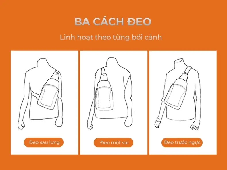 Túi đeo chéo bao tử nam thời trang in logo theo yêu cầu tui deo cheo bao tu nam thoi trang in logo theo yeu cau 3