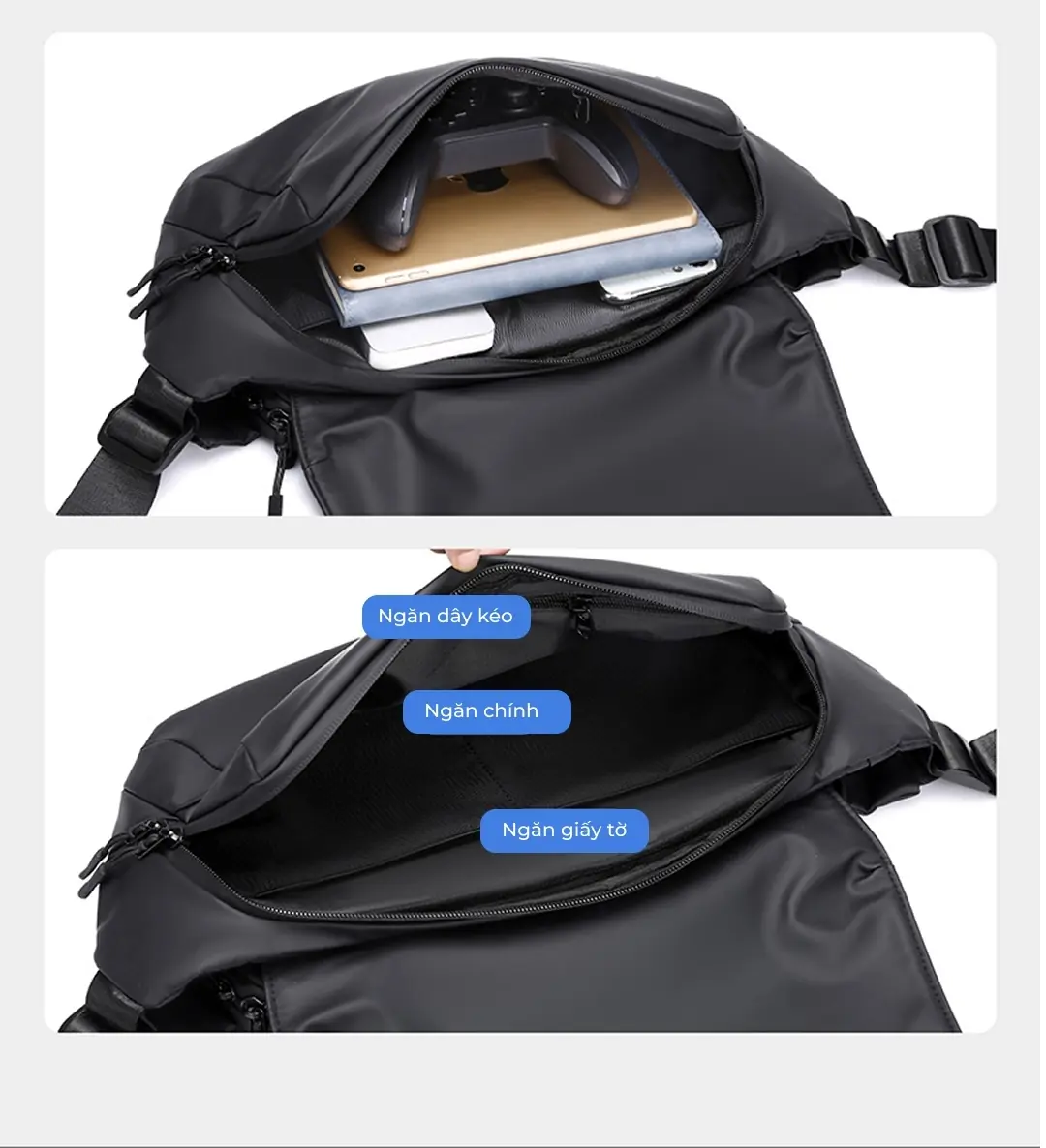 Túi đeo chéo nam phong cách thể thao in logo theo yêu cầu tui deo cheo nam phong cach the thao in logo theo yeu cau 11