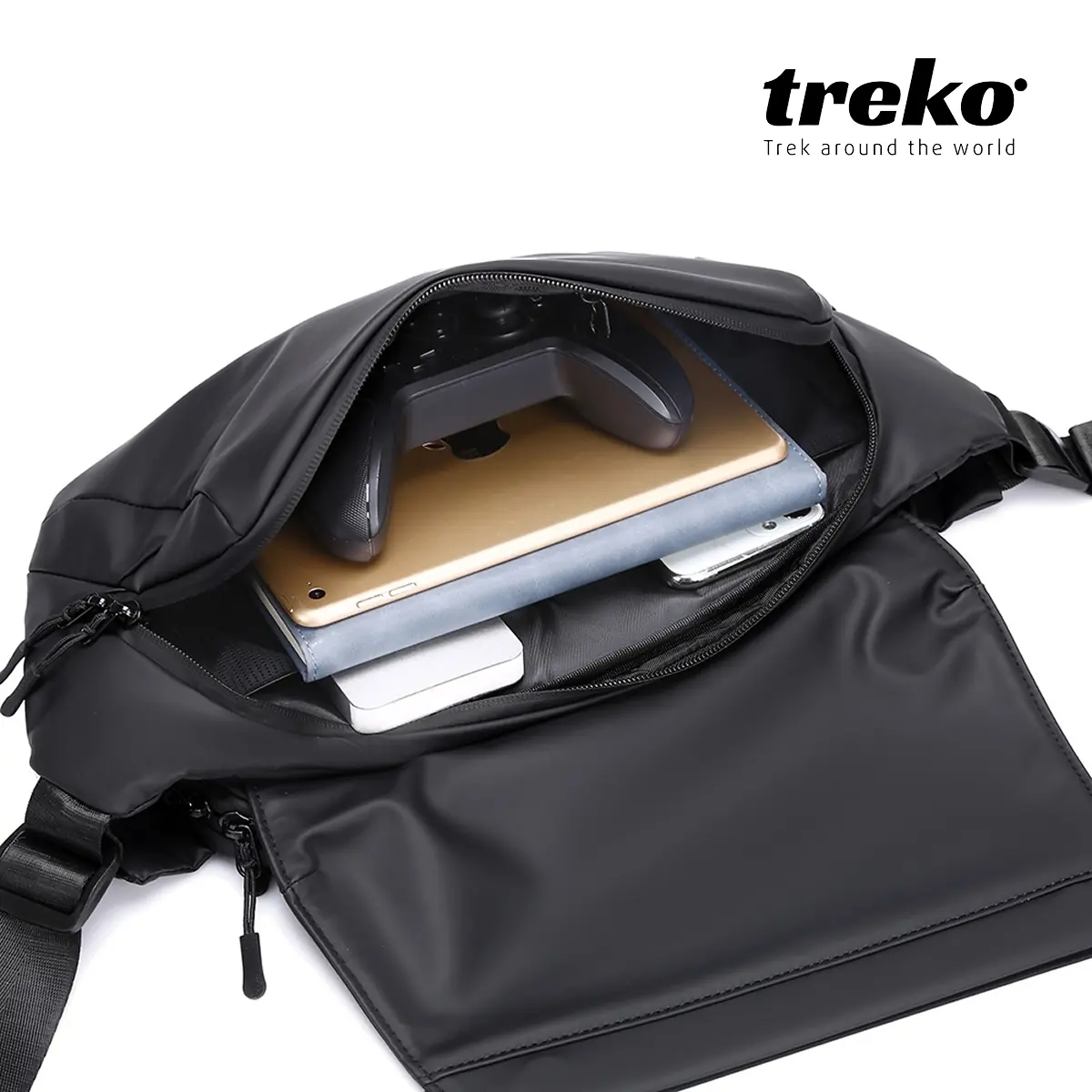 Túi đeo chéo nam phong cách thể thao in logo theo yêu cầu Túi đeo chéo nam phong cách thể thao in logo theo yêu cầu - Ảnh 5