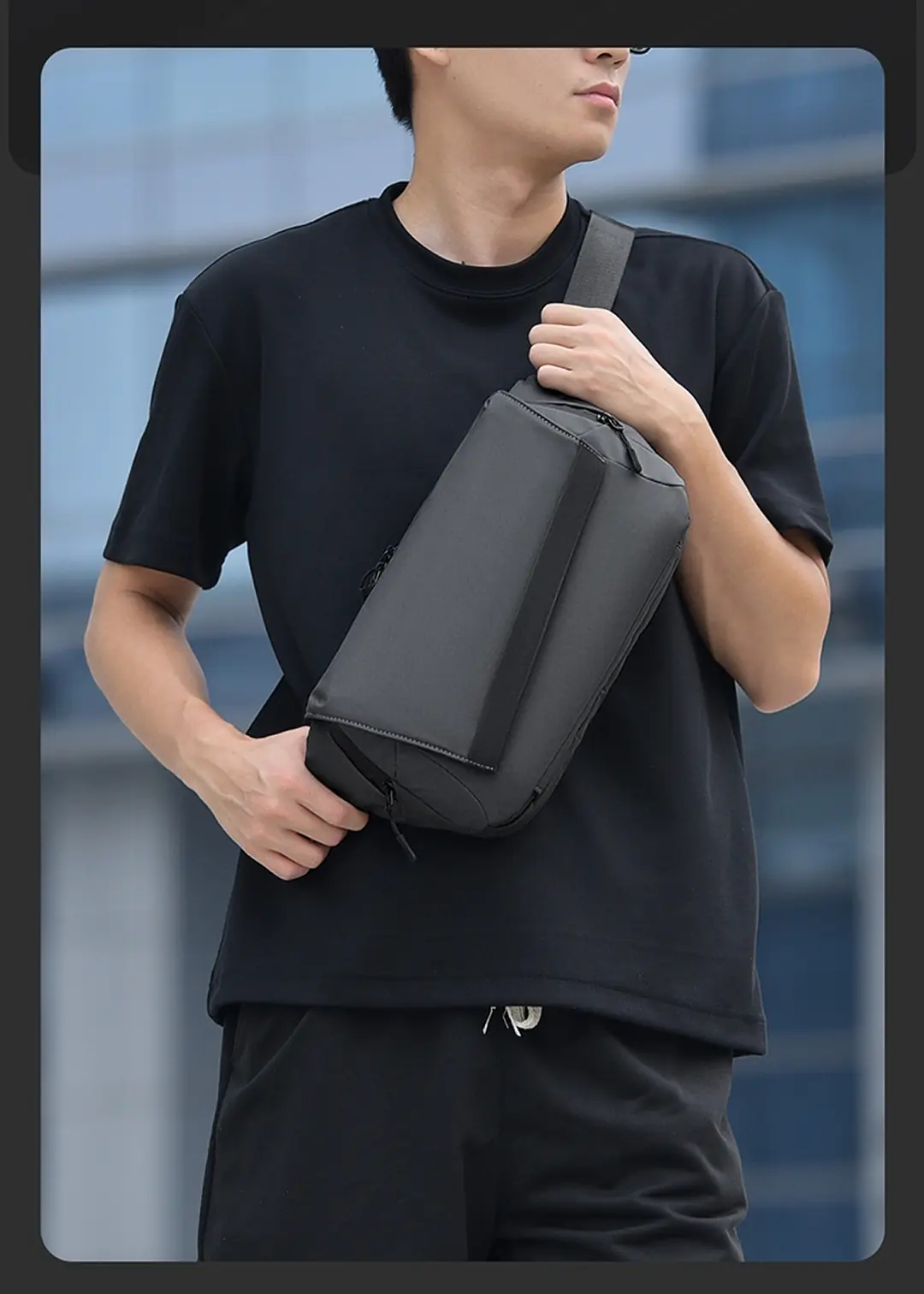 Túi đeo chéo nam phong cách thể thao in logo theo yêu cầu tui deo cheo nam phong cach the thao in logo theo yeu cau 9