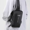 Túi đeo chéo, túi bao tử nam có khóa số in logo theo yêu cầu