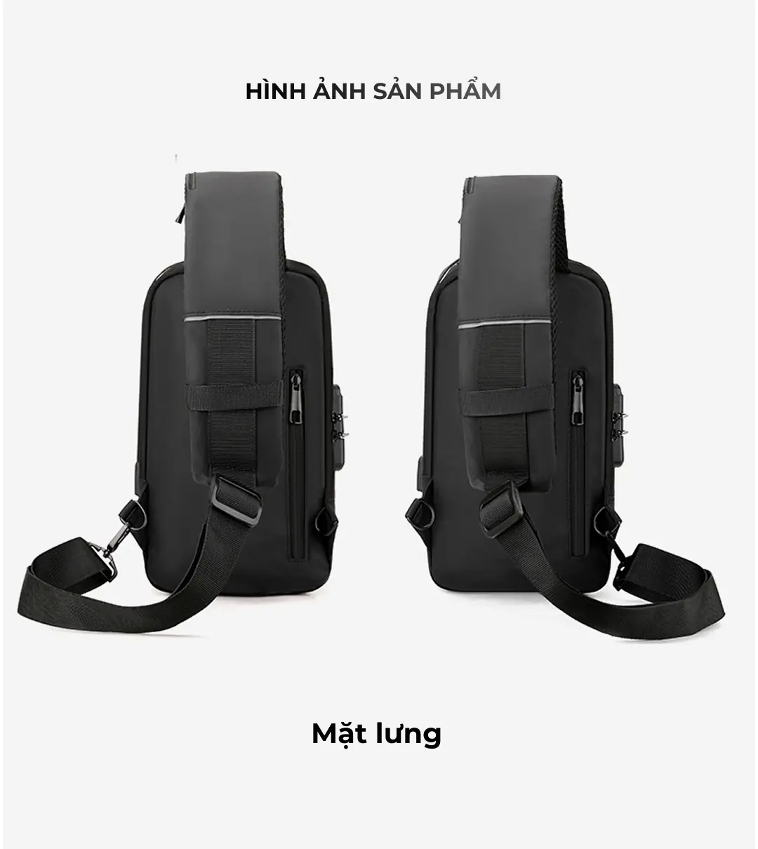 Túi đeo chéo, túi bao tử nam có khóa số in logo theo yêu cầu tui deo cheo tui bao tu nam co khoa so in logo theo yeu cau 11