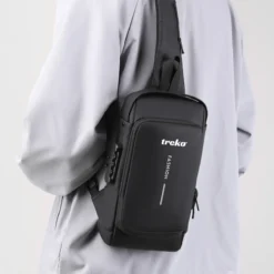 Túi đeo chéo, túi bao tử nam có khóa số in logo theo yêu cầu