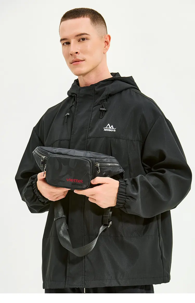 Túi bao tử hoạ tiết nam tính, thiết kế hiện đại in logo theo yêu cầu tui bao tu hoa tiet nam tinh thiet ke hien dai in logo theo yeu cau 8