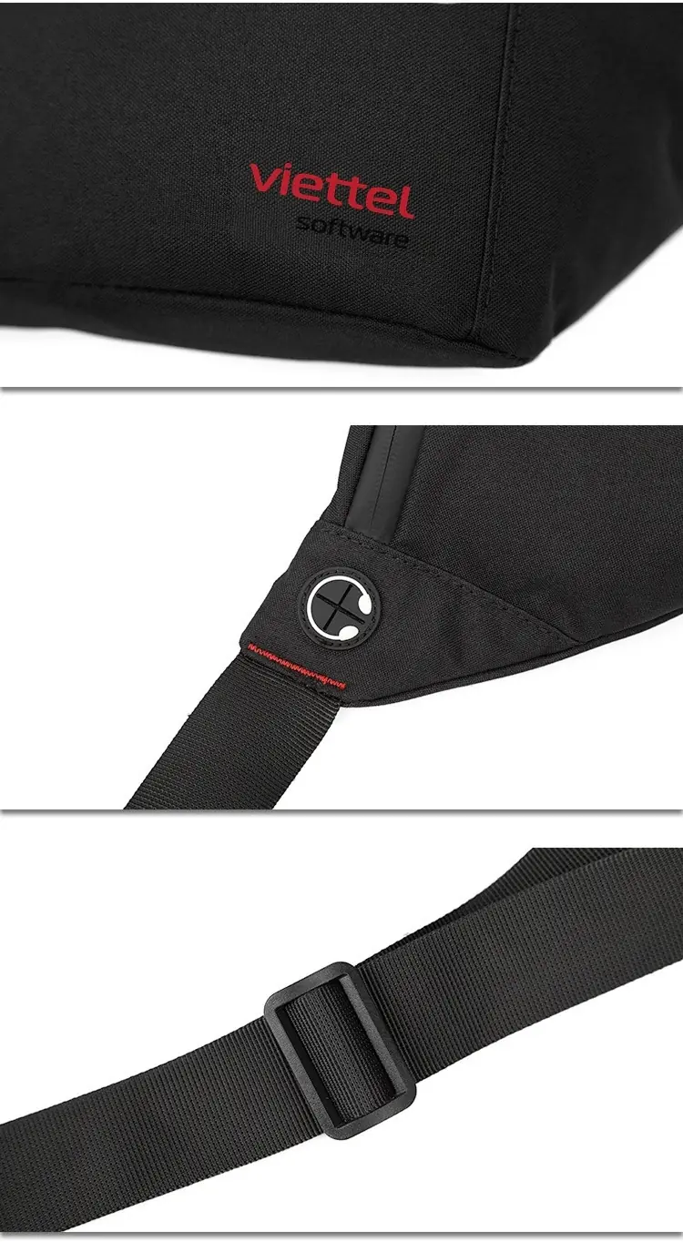 Túi đeo chéo, đeo hông đa năng, đa phong cách in logo theo yêu cầu tui deo cheo deo hong da nang da phong cach in logo theo yeu cau 10