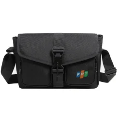 Túi đeo chéo nắp gài nam tối giản in logo theo yêu cầu