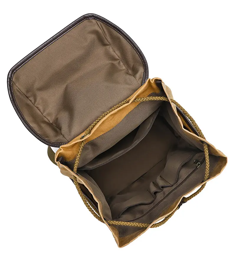 Balo canvas nắp gập retro du lịch, balo phượt, balo laptop 16 inch - B030 balo canvas laptop du lich chong tham nuoc 156 inch b030 7