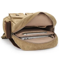 Balo laptop du lịch chất liệu vải canvas, Chống thấm nước, phong cách retro 15.6 inch - K022 balo laptop du lich chat lieu vai canvas chong tham nuoc phong cach retro 156 inch k022 2