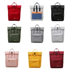 Alternative view of Balo style Nhật Bản nắp gập unisex, balo laptop 15.6 inch màu sắc trẻ trung đi học, đi làm in logo theo yêu cầu