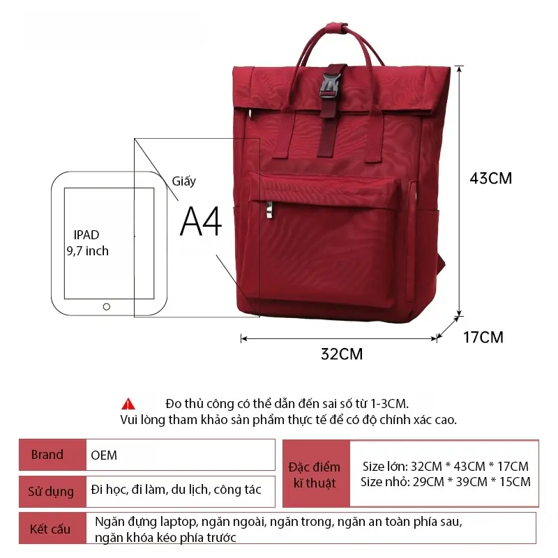 Balo style Nhật Bản nắp gập unisex, balo laptop 15.6 inch màu sắc trẻ trung đi học, đi làm in logo theo yêu cầu Balo style Nhật Bản nắp gập unisex, balo laptop 15.6 inch màu sắc trẻ trung đi học, đi làm in logo theo yêu cầu - Ảnh 5