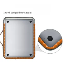 Túi xách macbook, laptop 13 inch - 16 inch lót bông cao cấp in logo theo yêu cầu tui xach laptop macbook thoi trang cao cap in logo theo yeu cau 2