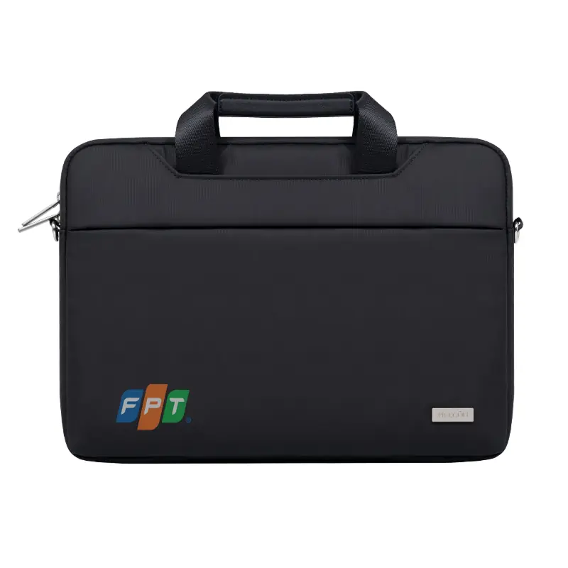 Túi xách macbook, laptop 14 inch, 15.6 inch thanh lịch có dây đeo vai in logo theo yêu cầu Túi xách macbook, laptop 14 inch, 15.6 inch thanh lịch có dây đeo vai in logo theo yêu cầu - Ảnh 2