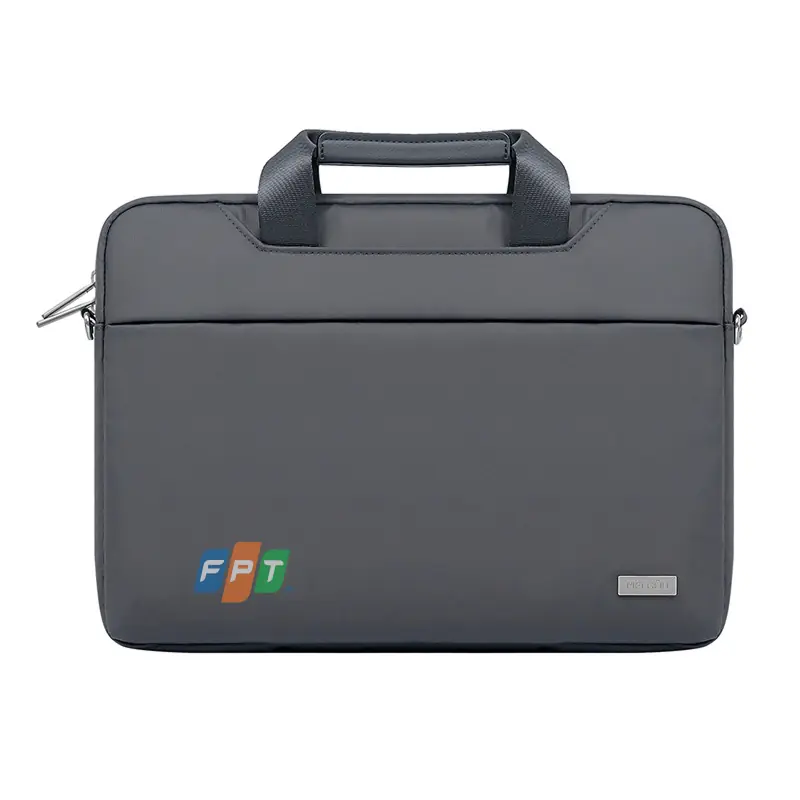 Túi xách macbook, laptop 14 inch, 15.6 inch thanh lịch có dây đeo vai in logo theo yêu cầu Túi xách macbook, laptop 14 inch, 15.6 inch thanh lịch có dây đeo vai in logo theo yêu cầu - Ảnh 3