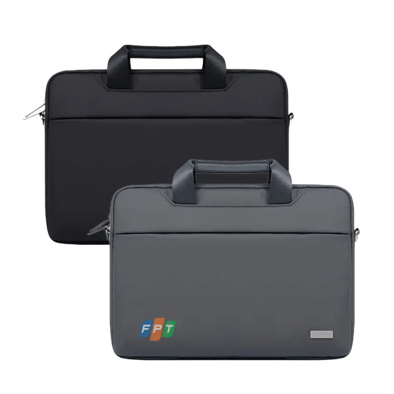 Túi xách macbook, laptop 14 inch, 15.6 inch thanh lịch có dây đeo vai in logo theo yêu cầu Túi xách macbook, laptop 14 inch, 15.6 inch thanh lịch có dây đeo vai in logo theo yêu cầu