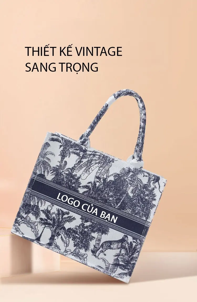 tui xach nu tui xach canvas hoa tiet vintage in logo theo yeu cau 10